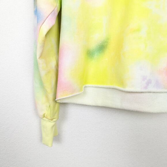 NWT Alice + Olivia Nikki Tie-Dyed Cotton-Blend Fleece Hoodie - Picture 5 of 8
